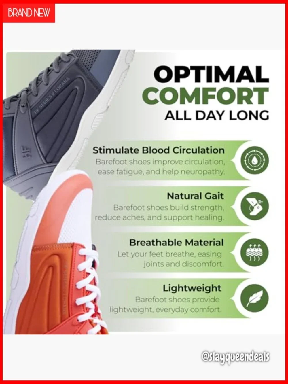 Barefoot Sneakers Zero Drop Flexible Sole Wide Toe Box Lightweight Walking Shoes
